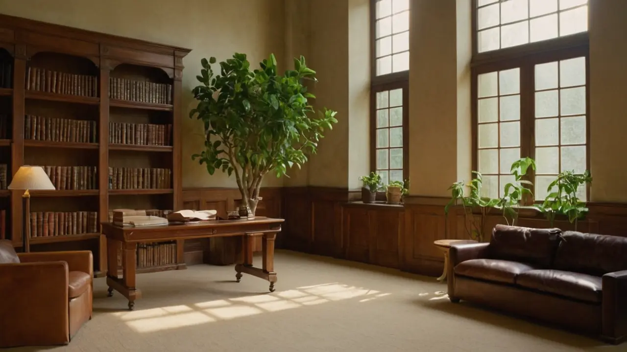 Hier ist eine passende Antwort:Bibliothek: Licht, Wissen, Ruhe, Bücher